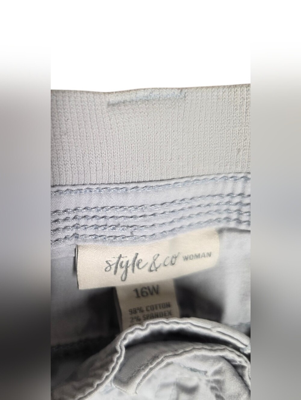 Capris Oatmeal Shade  Women's 16W - Picture 4 of 11